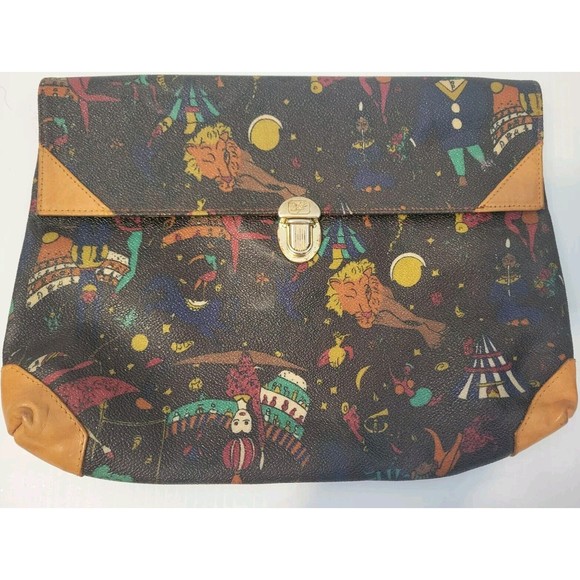 VTG Black Piero Guidi Women’s Magic Circus Clutch - Picture 1 of 11